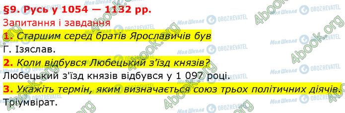 ГДЗ История Украины 7 класс страница §.9 (1-3)