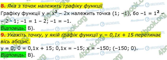 ГДЗ Алгебра 7 клас сторінка СР.5 (8-9)