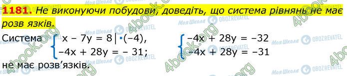 ГДЗ Алгебра 7 клас сторінка 1181