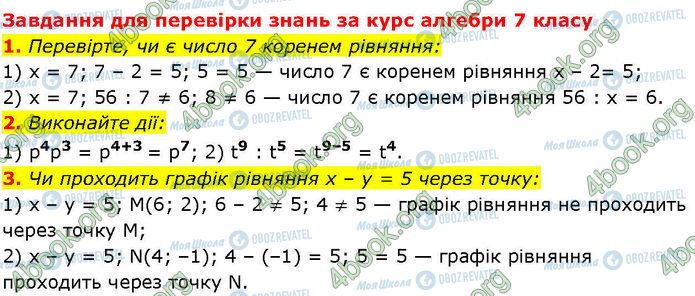 ГДЗ Алгебра 7 класс страница 1-3