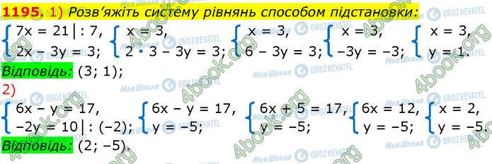 ГДЗ Алгебра 7 класс страница 1195