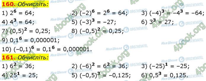 ГДЗ Алгебра 7 класс страница 160-161