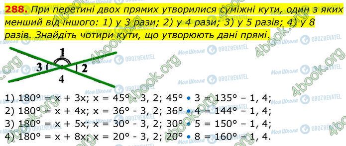 ГДЗ Геометрія 7 клас сторінка 288