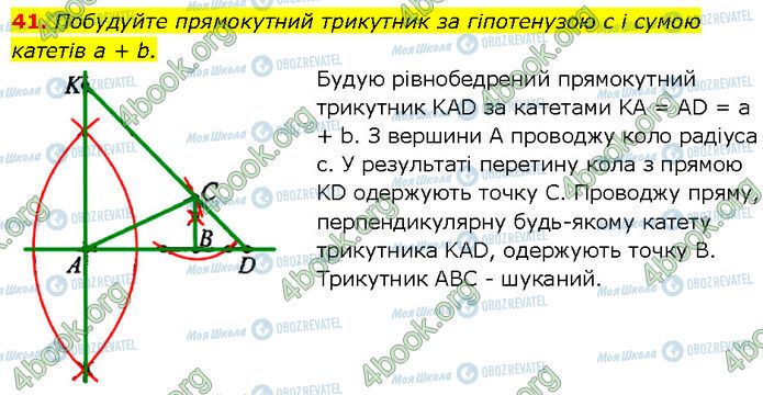 ГДЗ Геометрія 7 клас сторінка 41