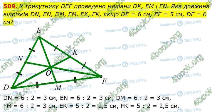 ГДЗ Геометрія 7 клас сторінка 509