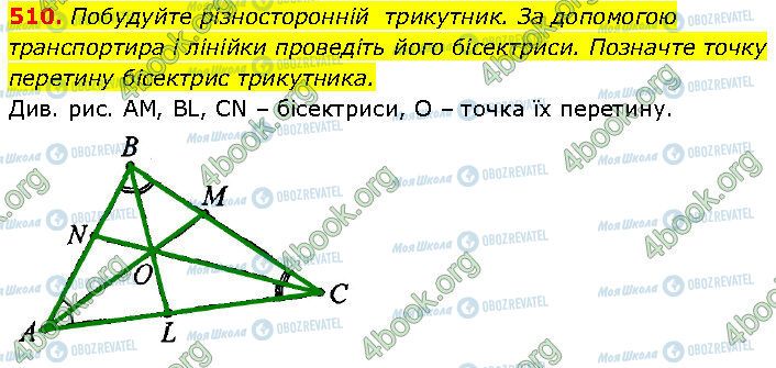 ГДЗ Геометрія 7 клас сторінка 510