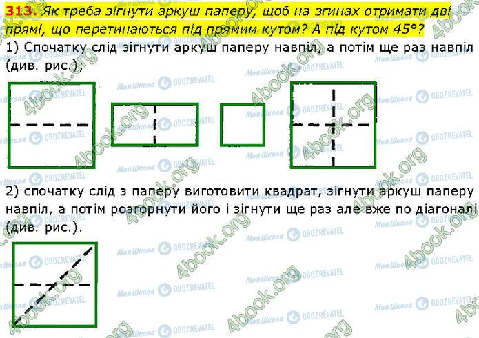 ГДЗ Геометрія 7 клас сторінка 313