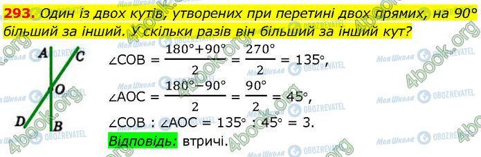 ГДЗ Геометрія 7 клас сторінка 293