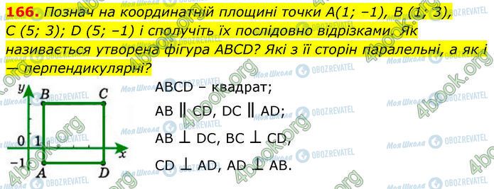 ГДЗ Геометрія 7 клас сторінка 166