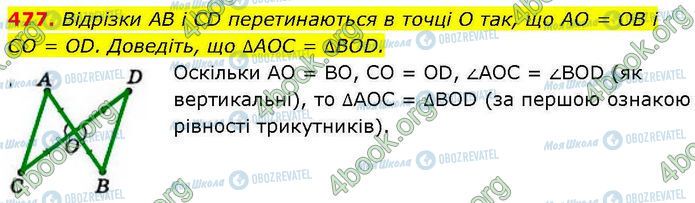 ГДЗ Геометрія 7 клас сторінка 477