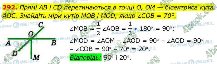 ГДЗ Геометрія 7 клас сторінка 292