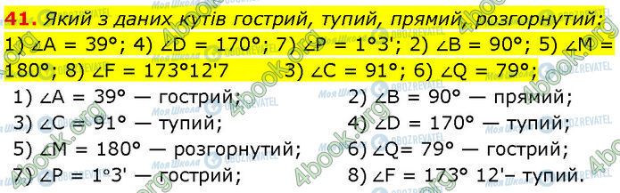 ГДЗ Геометрія 7 клас сторінка 41