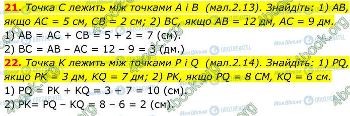 ГДЗ Геометрія 7 клас сторінка 21-22