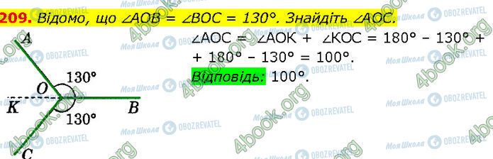 ГДЗ Геометрія 7 клас сторінка 209