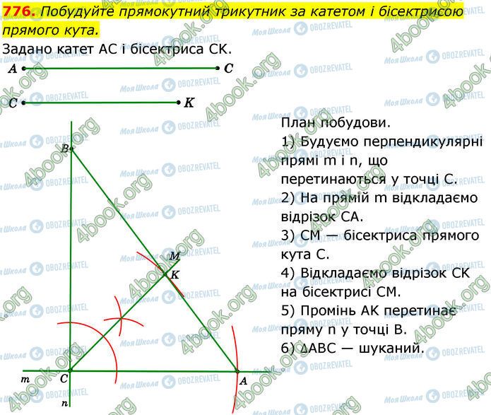 ГДЗ Геометрія 7 клас сторінка 776