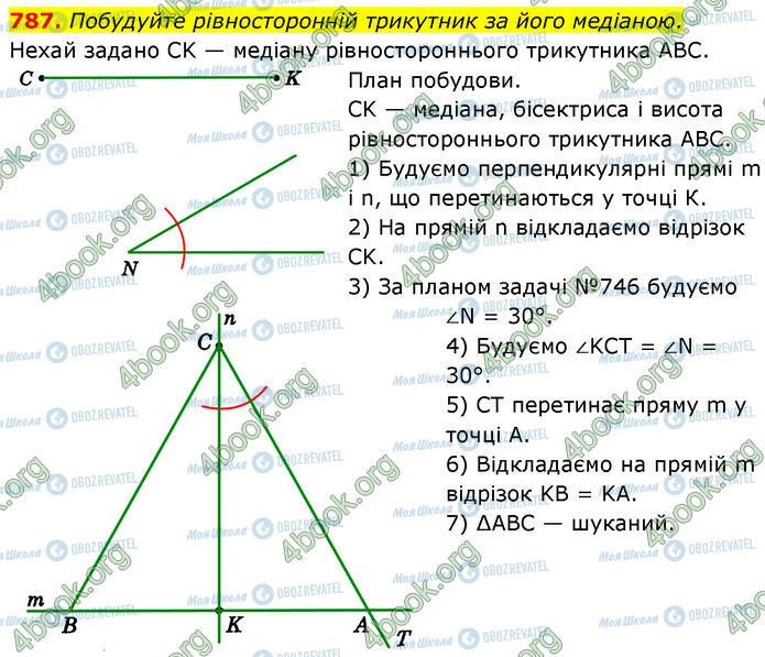 ГДЗ Геометрія 7 клас сторінка 787