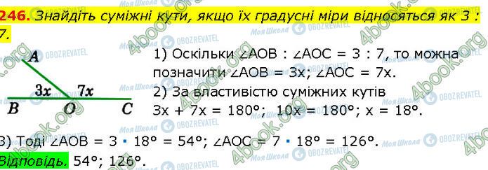 ГДЗ Геометрія 7 клас сторінка 246