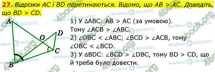 ГДЗ Геометрія 7 клас сторінка 27