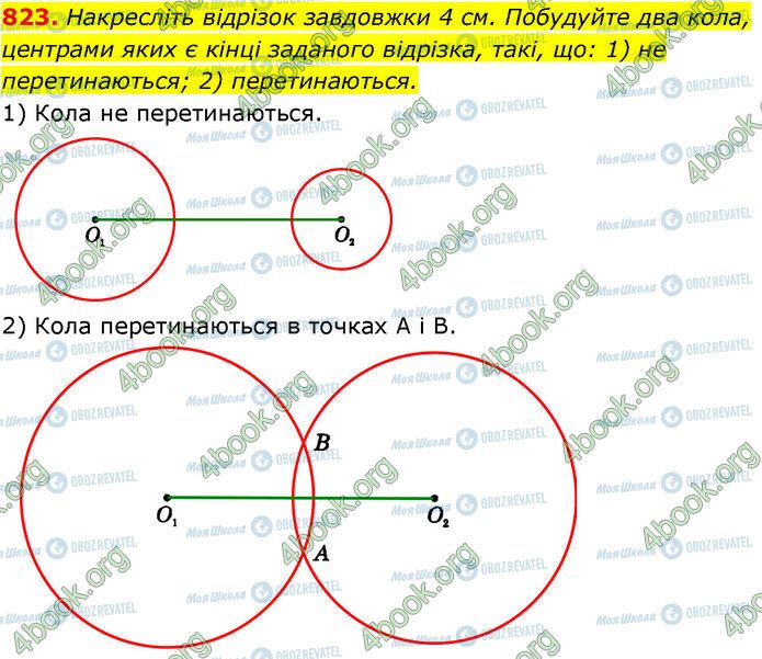 ГДЗ Геометрія 7 клас сторінка 823