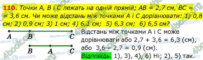 ГДЗ Геометрія 7 клас сторінка 110