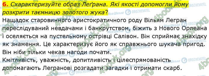 ГДЗ Зарубежная литература 7 класс страница Стр.201 (6)