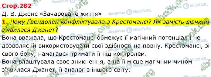 ГДЗ Зарубіжна література 7 клас сторінка Стр.282 (1)