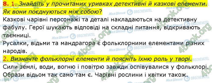 ГДЗ Зарубіжна література 7 клас сторінка Стр.281 (8)