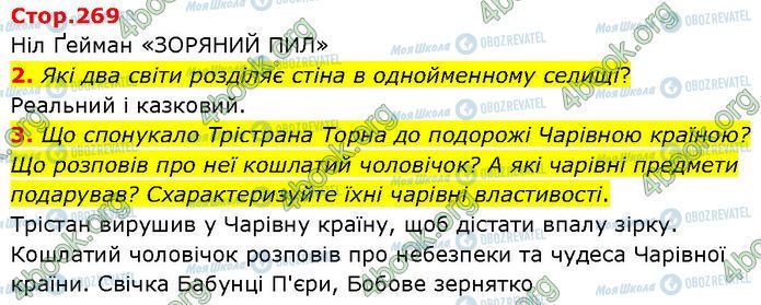 ГДЗ Зарубіжна література 7 клас сторінка Стр.269 (1-3)