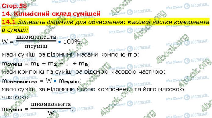 ГДЗ Химия 7 класс страница 14.1