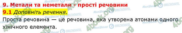 ГДЗ Химия 7 класс страница 9.1