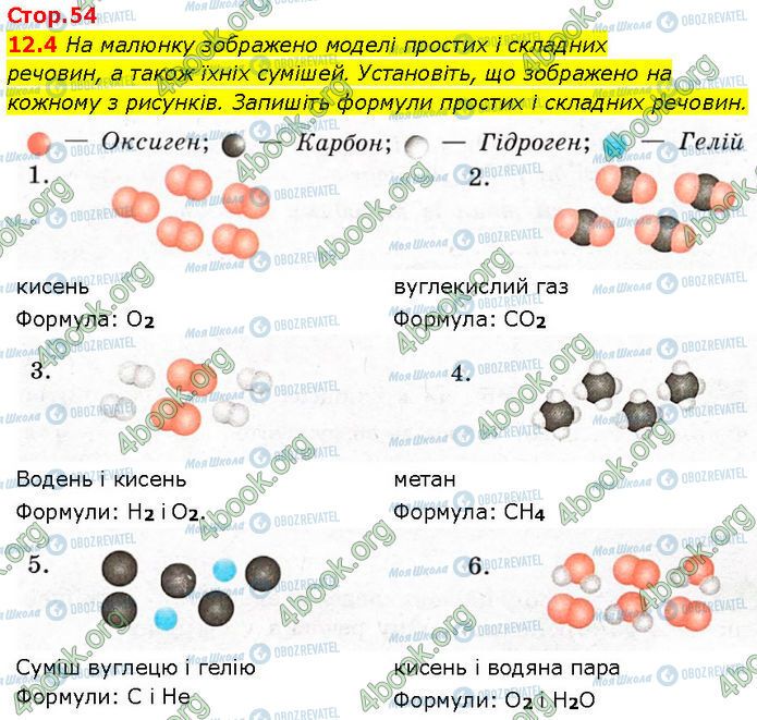 ГДЗ Химия 7 класс страница 12.4