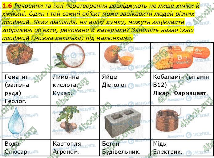 ГДЗ Химия 7 класс страница 1.6