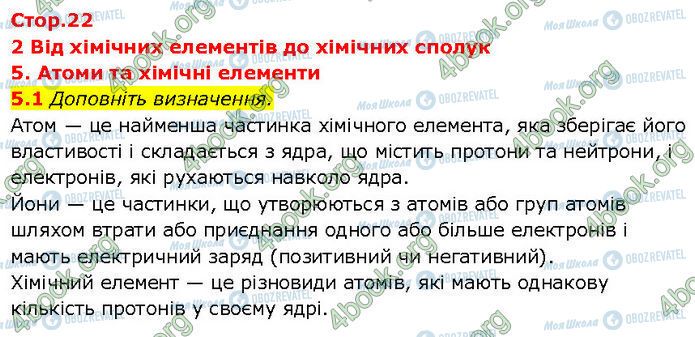 ГДЗ Хімія 7 клас сторінка 5.1