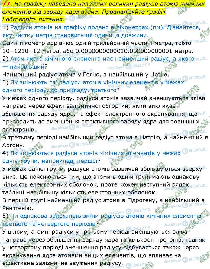 ГДЗ Химия 7 класс страница 77