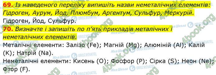 ГДЗ Химия 7 класс страница 69-70