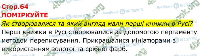 ГДЗ Історія України 7 клас сторінка Стр.64 (1)