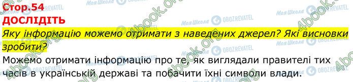 ГДЗ Історія України 7 клас сторінка Стр.54 (1)