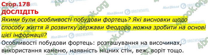 ГДЗ Історія України 7 клас сторінка Стр.178 (1)