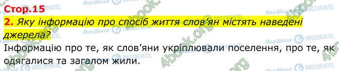 ГДЗ Історія України 7 клас сторінка Стр.15 (2)