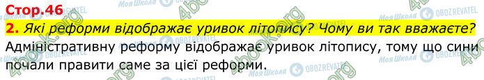 ГДЗ Історія України 7 клас сторінка Стр.46 (2)