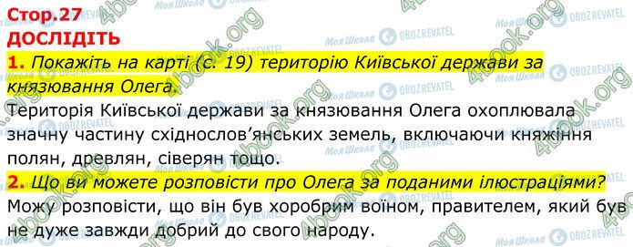 ГДЗ Історія України 7 клас сторінка Стр.27 (0)