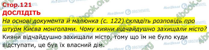 ГДЗ Історія України 7 клас сторінка Стр.121 (1)