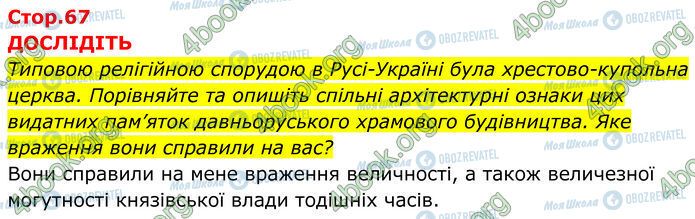 ГДЗ Історія України 7 клас сторінка Стр.67 (1)