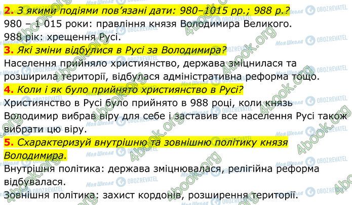 ГДЗ Історія України 7 клас сторінка Стр.49 (2-5)