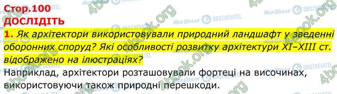 ГДЗ Історія України 7 клас сторінка Стр.100 (1)