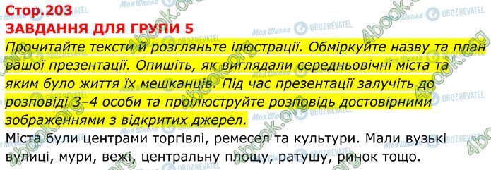 ГДЗ Історія України 7 клас сторінка Стр.203 (1)