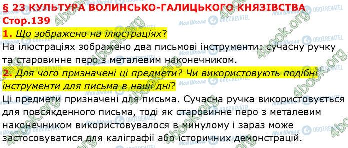 ГДЗ Історія України 7 клас сторінка Стр.139 (1-2)