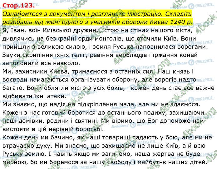 ГДЗ История Украины 7 класс страница Стр.123