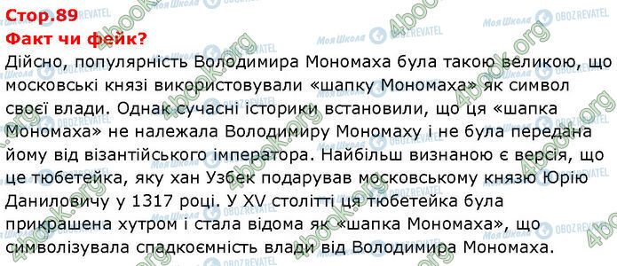 ГДЗ Історія України 7 клас сторінка Стр.89 (3)