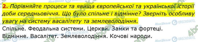 ГДЗ Історія України 7 клас сторінка §.25 (2)